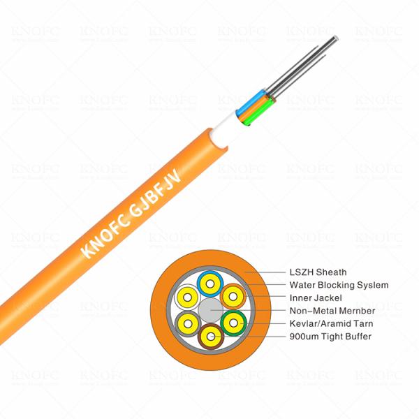 GJBFJV Indoor Distribution 6 Core Multimode Fiber Optic Cable