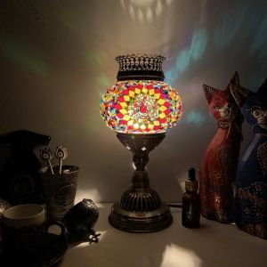 Turkish mosaic aroma table Lamp vintage art deco Handcrafted Moroccan Table Lamp