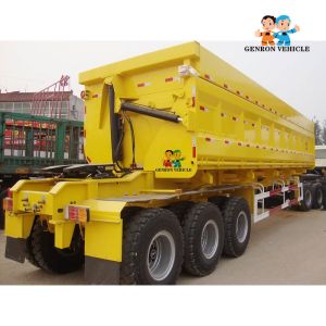 Cheap Durable Wabco Braking Flatbed 3 Axles 60T Dump Semi Trailers for sale