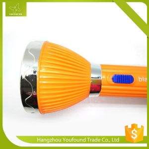 BN-8890 Orange Rechargeable LED Flashlight with Side Lamp LED Torch Light