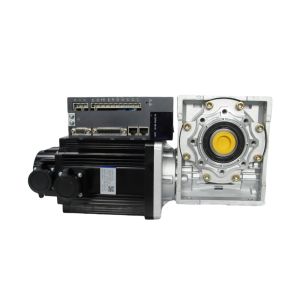 China Greaseproof 130mm Two Phase Wrom Gearbox Ac Servo Motor on sale