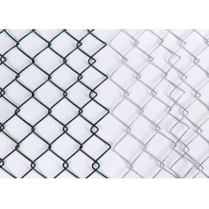 Square Hole 6*12 Ft Chain Link Mesh Fabric For Construction Site