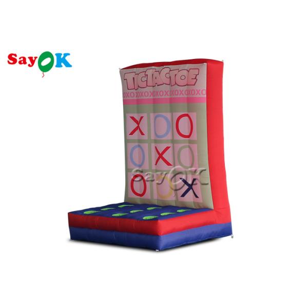 Quality Fire Proof Inflatable Sports Games Large Double Blow Up Tic Tac Toe Game inflable carnival games wholesale
