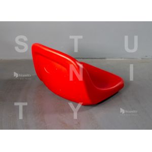 Smooth Uniform HDPE Blow Molded Stadium Seats With Backs