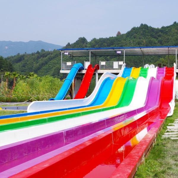 Quality Length 65m/Lane Water Racing Slide Multi Lanes Low Maintenance wholesale