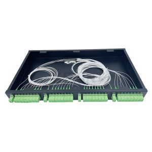 KEXINT 4 X 8 SC APC Fiber Optic PLC Splitter 1U ODF 19 Inch Rack Fiber Optic