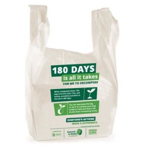 Biodegradable Compostable Eco Friendly Bio Clear Food Bag, Biodegradable White