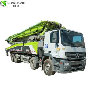 China 56 Meter Used Truck Mounted Concrete Pump Hydraulic 5 Axle	600 L on sale