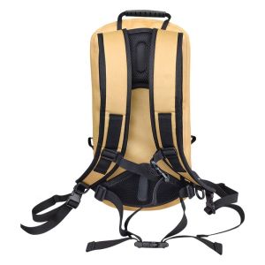 Customized Yellow TPU Waterproof Backpack For Climbing Camping