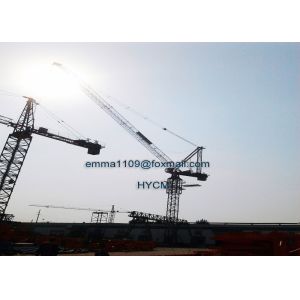 Hot 6T Luffing Tower Crane With L46 Mast Section 45M Boom Jib Inside Buildings