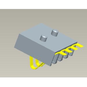 Pitch 2.5mm Battery Charger Connector H 3.0mm Battery 4 Pin Connector SMT Type