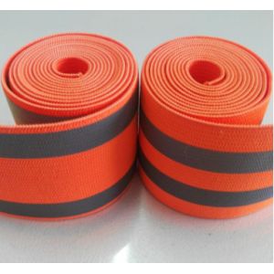6 7 8 Inch 50m High Visibility Reflective Elastic Tape For Clothing Garment