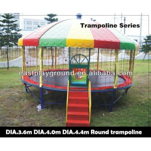 Cheap Amusement Mobile Bungee Trampoline Galvenized Steel Pipes PP Material for sale