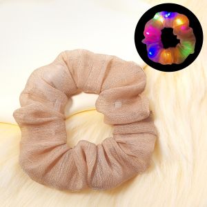 New LED mesh large scrunchie Luminous Hair Tie