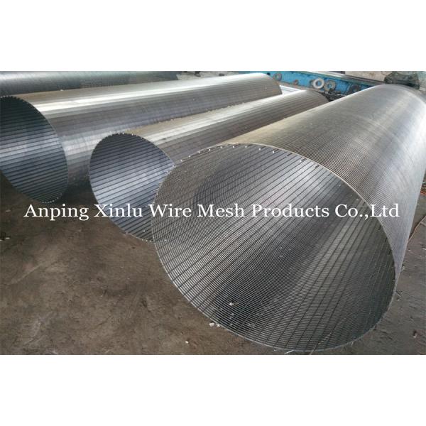 Quality 16 " Stainless Steel Profile Wedge Wire Mesh Pipe Rust Resistant wholesale