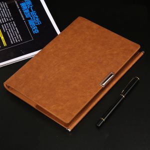 A5 Customized Logo PU Leather Notepad with 100 Sheets Inner Pages and Daily