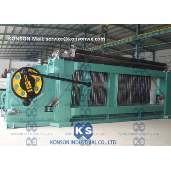 Quality 500m/Hr  Galvanized Zinc Coated Gabion Mesh Machine with low running noise wholesale