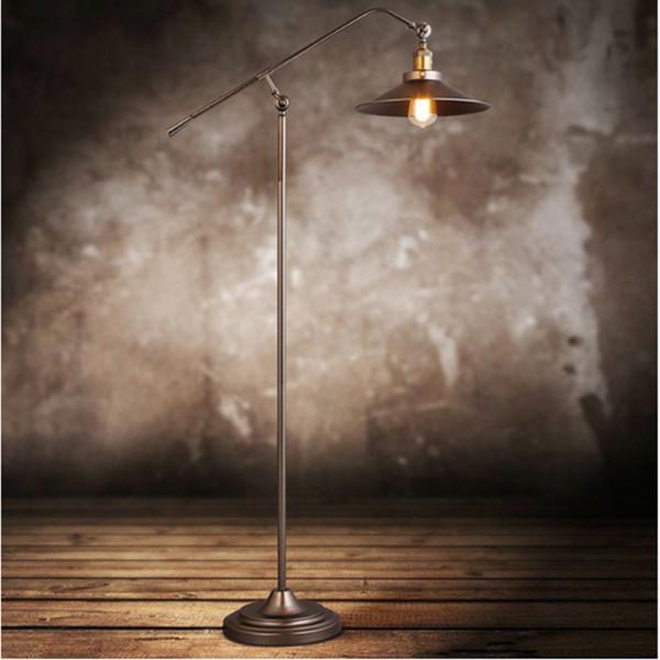 Adjustable Long Arm Tall Standing Luxury Home Decorative black floor lamp(WH-VTL-06)