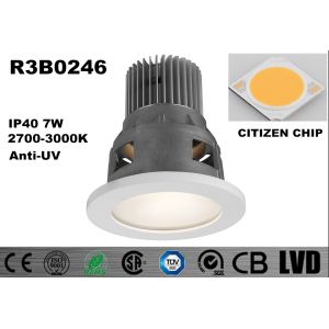 China Anti-UV IP40 Round Aluminum 2700-3000K 7W Dia92*H90MM CITIZEN LED COB Downlights on sale