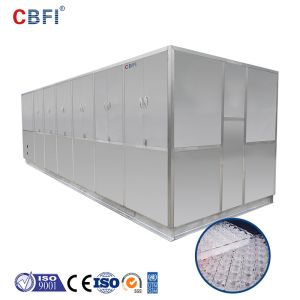 Stainless Steel Ice Cube Machine 20 Tons , Ice Maker Machine With LG Electrical