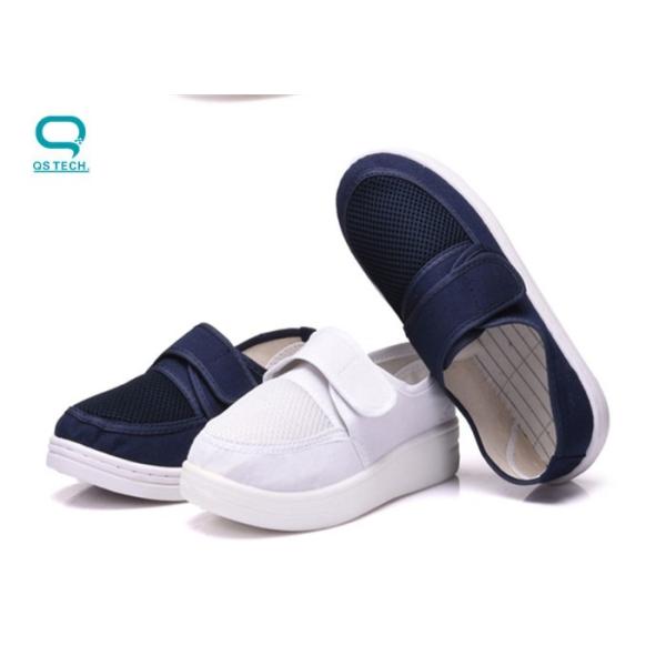 Quality Cleanroom ESD Safety Shoes With PU Sole And Canvas Upper Cover wholesale