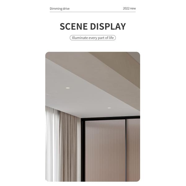 Wireless Intelligent LED Dimmable Driver Downlight Graffiti Bluetooth Two Color