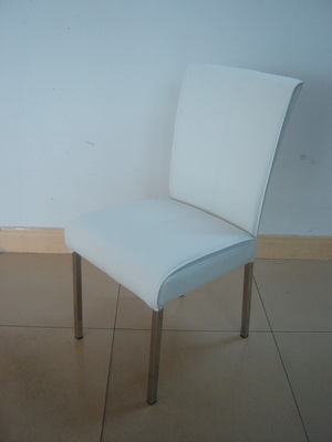 Contemporary Leather Dining Chair Easy Cleaning With High Back Dc-7328