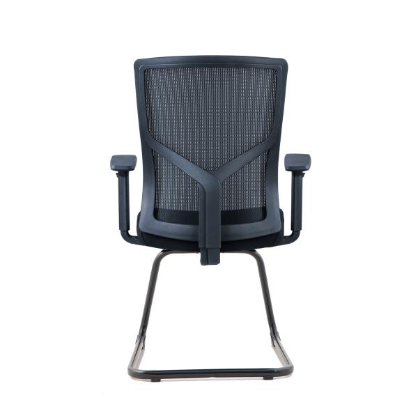 Office Staff Meeting Mesh Chair with Low Back and Adjustable Height Modern Desig