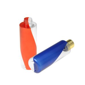 Dual Color Empty Custom PETG Cosmetic Bottle Plastic Lotion Bottle 200ml