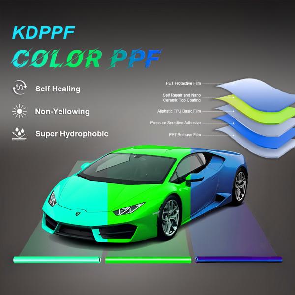 10 Years Warranty Self-Healing Color Paint Protection Film - Scratch-Resistant TPU PPF with Air-Release Car Wrap