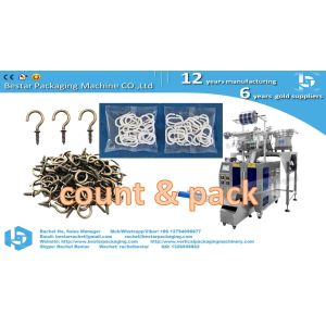 Furniture installing screws & PVC screw cap counting packing machine