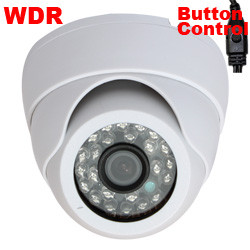 Sony / Sharp CCD Color CCD LED Vandal Proof Dome Camera With 20M IR Working