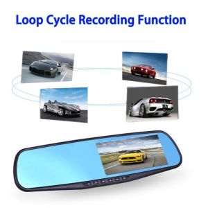 4.3" LCD Multi Camera Motion Activated Dashcam DVR FHD 1080p Dual Lens