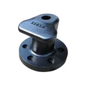 250KN T Head Cast Iron HT200 Cross Bitt Bollard Mooring Bitts Polished Ship docking