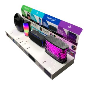 Sturdy LED POP Speaker Display Stands PVC Material Multiscene