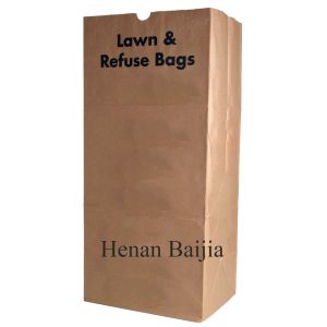 China Heavy Duty Lawn And Leaf Large 25kg Garden Waste Lawn Paper Bags on sale