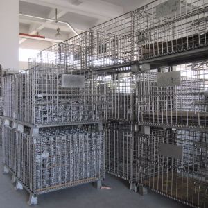 Cheap Warehouse Butterfly Stackable Stillages Wire Mesh Pallet Cages for sale