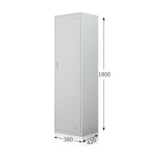 China Powder Coated Steel Single Door Locker Rust Proof For Office on sale