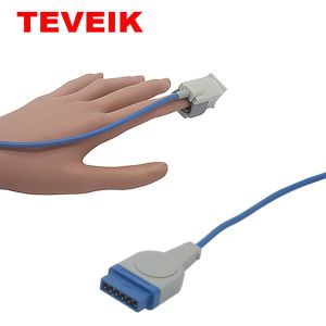 GE Marquette Patient Monitor Adult Soft Tip 11pin Pulse Oximeter Probes Reusable