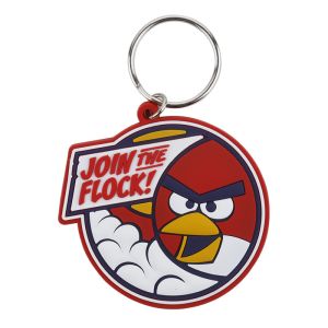 Custom Design Soft Touch PVC/Rubber Key Chain, Single-side 3D Soft PVC Keyring