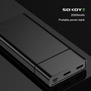 High Capacity 20000mAh 380g Dual USB Battery Pack