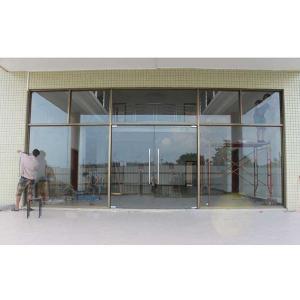 Cheap Modern Glass Facade Doors with Handles/Hinges/Locks Sliding/Folding/Swing Opening Style for sale