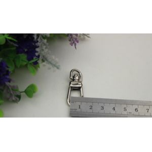 Multi-color provide zinc alloy handbag 8 mm d shape nickel color strap snap hook