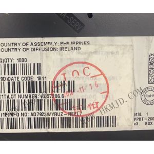China Integrated Circuit Chip AD7923WYRUZ
 4-Channel 200 kSPS 12-Bit ADC With Sequencer
 on sale