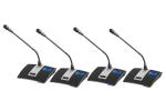 UHF 4 Channels Wireless Microphone System 80Hz -16KHz With Long Pick Up Range