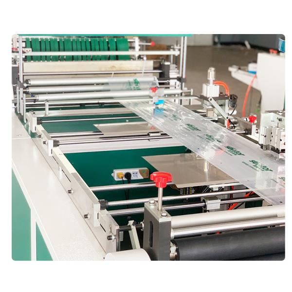 Automatic Zipper Bag Making Machine 12kw Pe Frosted Film Packaging