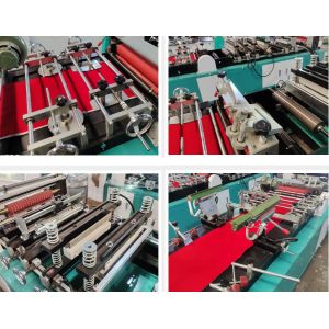 Center seal bag making machine