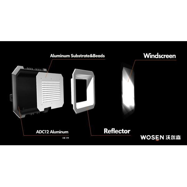 1500W Road LED Solar Flood Lights With Motion Sensor Aluminum