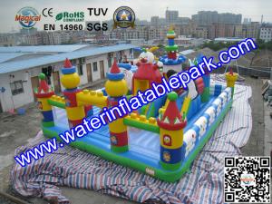 Cheap Amazing Amusement Park / Inflatable Bouncy Castle Bounce Houses Rentals for sale