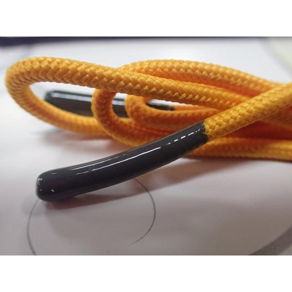 Fashionable Non Elastic Cord With Shiny Silicone Endings Environmentally